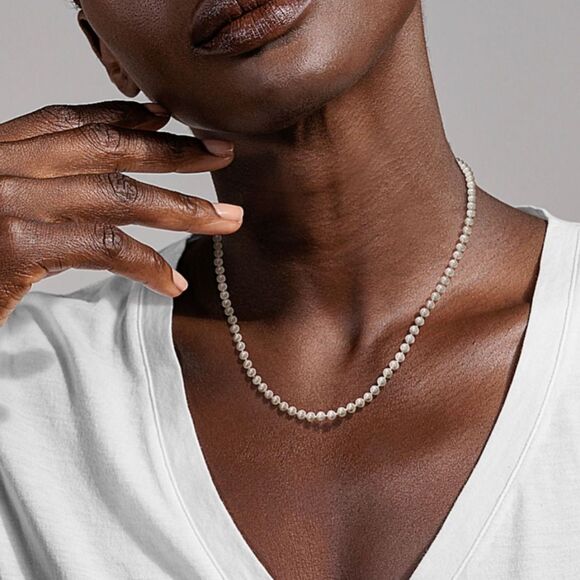 Shane Co. 4mm Cultured Freshwater Pearl Strand 18" **Brand new in box** - Picture 1 of 8